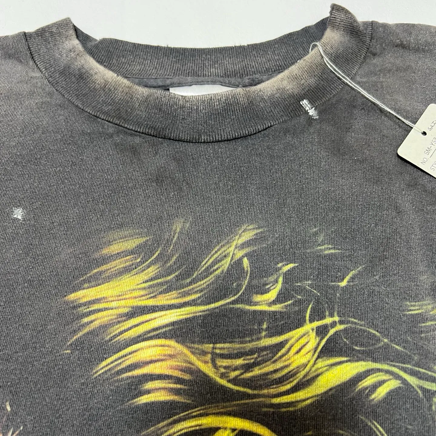 ⚠️This season's most important Batman and Joker IP collaboration SAINT Mxxxxxx x The Dark Knight BTM SS TEE /JOKER/BLACK Dark Knight Batman co-branded Joker character TEE Washed black S-XL Assute ready-to-wear dyeing, faded, re-washed and distressed, authentic proofing, custom-woven correct main mark, washed mark, difference between pictures and production, top-notch printing technology, God restores every pore of the Joker's headshot